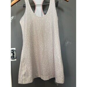 Lululemon size 4 6 Cool Racerback Tank Top in the "Petit Dot Dune" purple gray